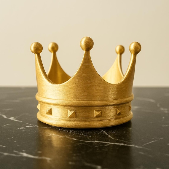 3D Crown, Gold Crown, Queen - King - Princess - Prince - Royalty Crown, Party Accessorie -Gift, Ready to Print, 3D STL File Digital Download