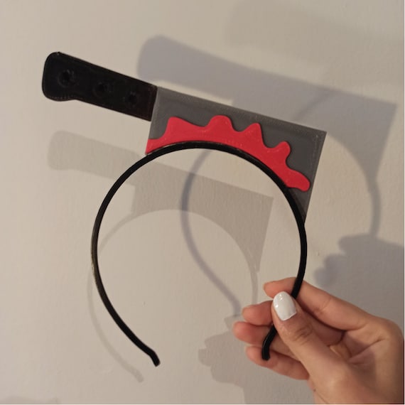 HeadBand with Cleaver Stuck in Head, Halloween Party, Surprise & Gift, Funny Party Time, Special Lovers Gift, 3D STL File Digital Download