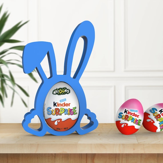 3D Bunny Egg Holder, Surprise Egg Bunny Ears Egg Holder, Candy Holder, Egg Hunt, Easter Egg Gifts, Ready Print, 3D STL File Digital Download