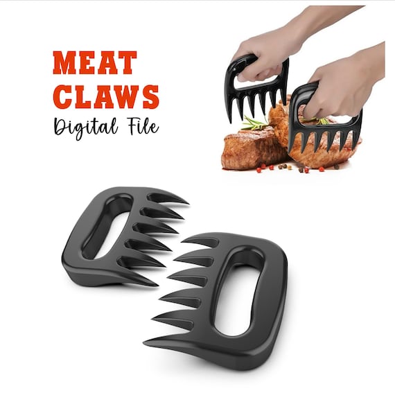 3D Meat Claw, BBQ Meat Shredders, 3D BBQ Tool, Meat Lovers Gift, Dad-Grandpa, Gift for Him, Ready to Print, 3D STL File Digital Download
