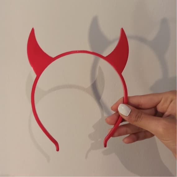 Devil Horns Funny HeadBand, Halloween Party, Surprise & Gift, Party Time, Special Devil Lovers Gift, 3D STL File Digital Download, BOO!
