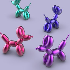3D Balloon Dog Decor, Cute Modern Home Decor, Balloon Toy Gift for Fan ...