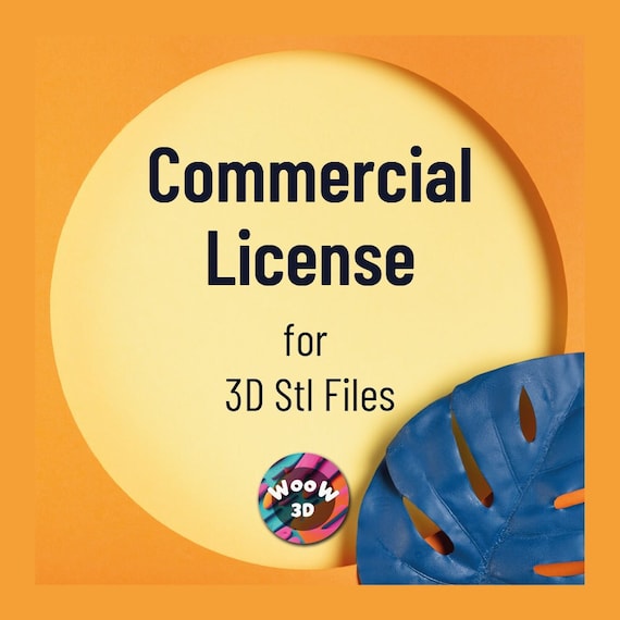 Commercial License for 3D STL Model Files by WoowConcept3D - Unlock Creativity: Elevate Your Physical Sales!