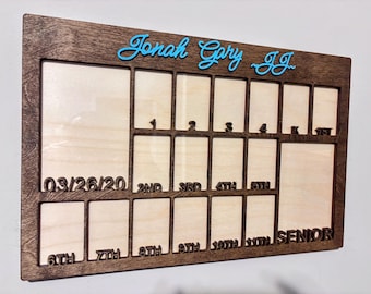 Birth to Graduation Picture Frame | School Years Picture Frame | Birth to Senior Photos | Photo Collage  | School Pictures | Baby Pictures