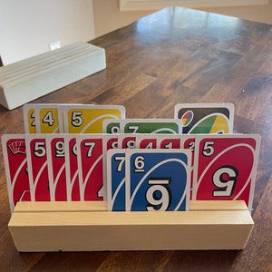 Wood Playing Card Holders with Optional Peronalization