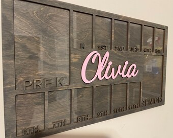 Personalized School Years Photo Frame: Pre K - Senior Pictures