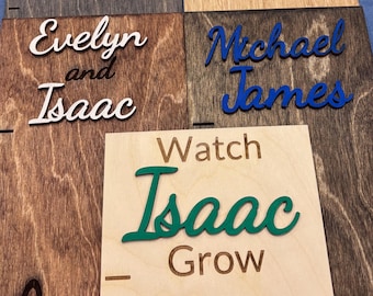 Personalized Wooden Growth Chart: Family Keepsake, Optional Markers