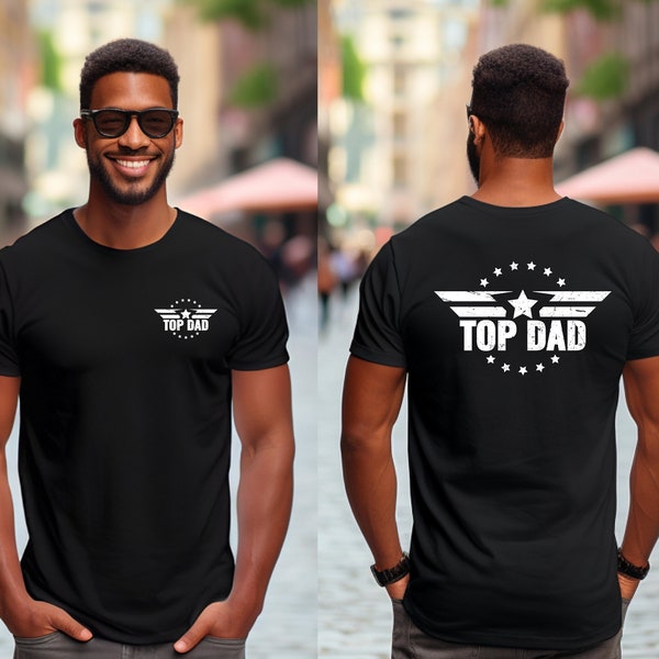 Top Dad Shirt, Father's Day Personalized Gift, Gift for dad, Best dad, Dad T-Shirt With Kids Names, Cool gift ideas