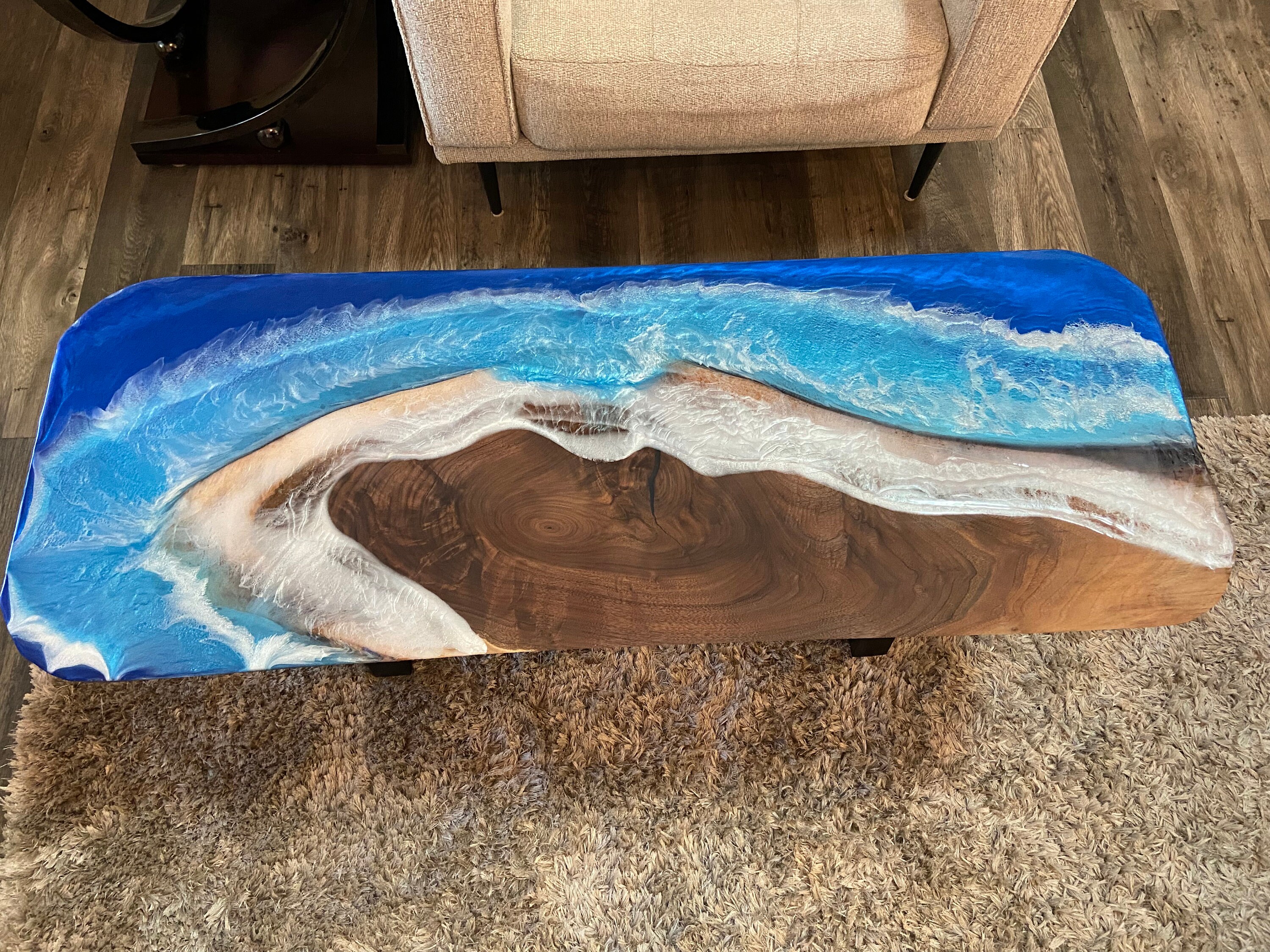 Epoxy Resin Ocean Coffee Table Etsy