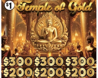 Pull Tabs Temple Of Gold 1pt ticket count 4000