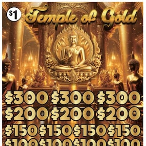 Pull Tabs Temple Of Gold 1pt ticket count 4000