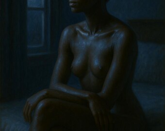 Silver Night – Ebony Serenity - Nude
