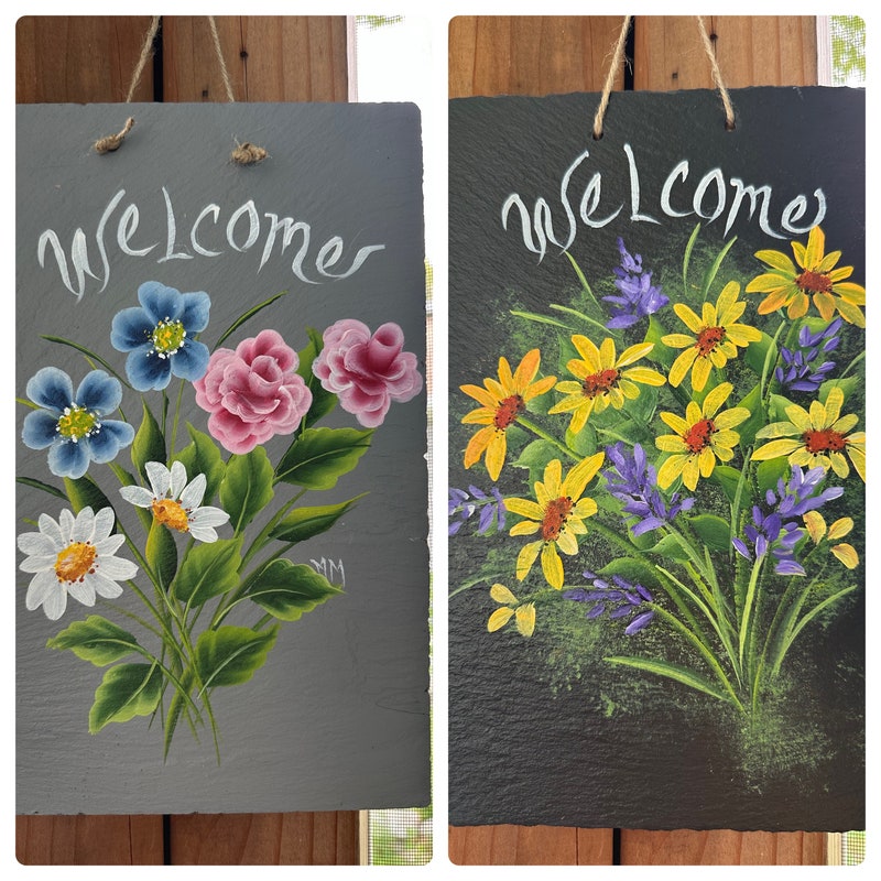 Slate Welcome Sign - Etsy