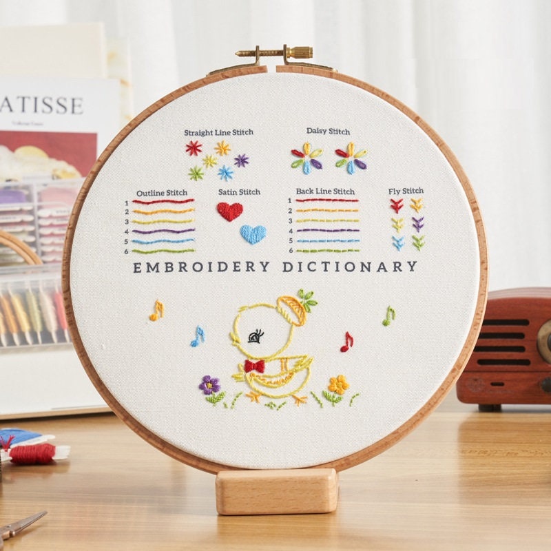 Beginner Embroidery Kit Hand Embroidery Cross Stitch Fabric With