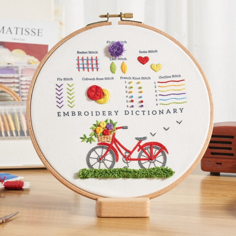 Beginner Embroidery Kit Hand Embroidery Cross Stitch Fabric With