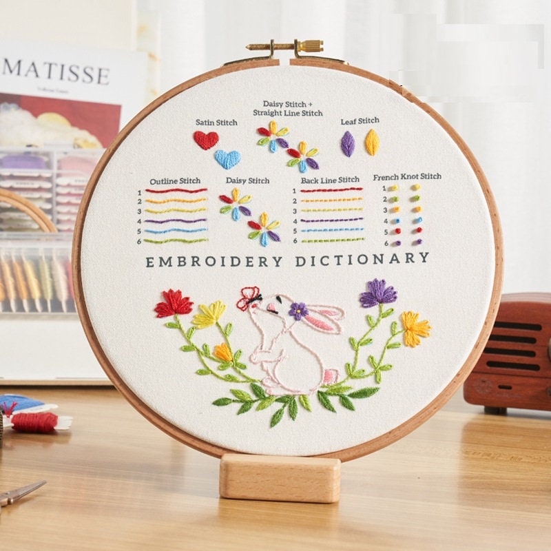 Beginner Embroidery Kit Hand Embroidery Cross Stitch Fabric With