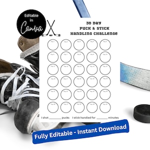 Défi 30 jours de hockey : entraînement au maniement de la rondelle et du bâton (téléchargement numérique)