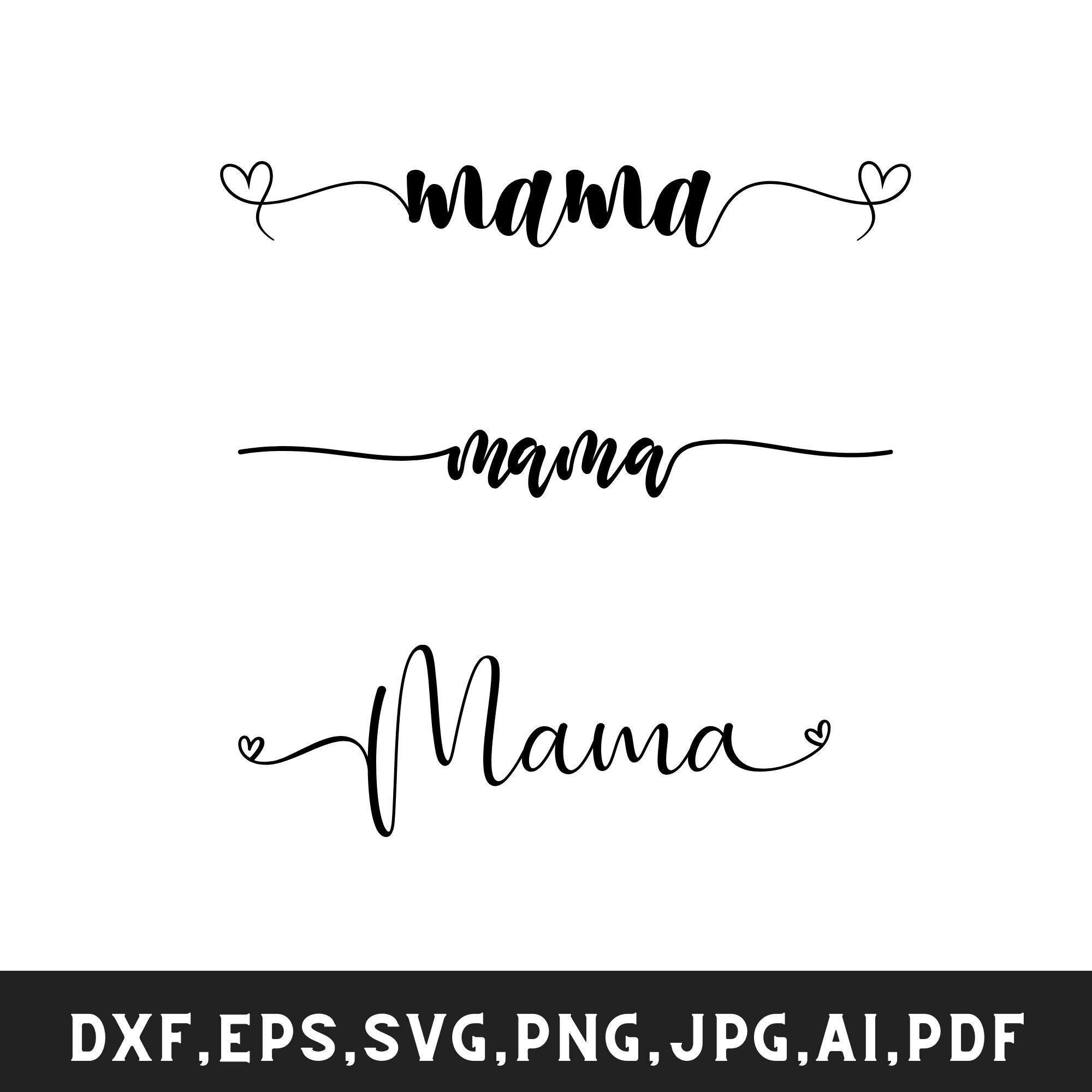 Mama Svg Mama Cursive Png Mama Dxf Mama Cut File Mommy Svg Mother Il Fullxfull.5886133660 La7h