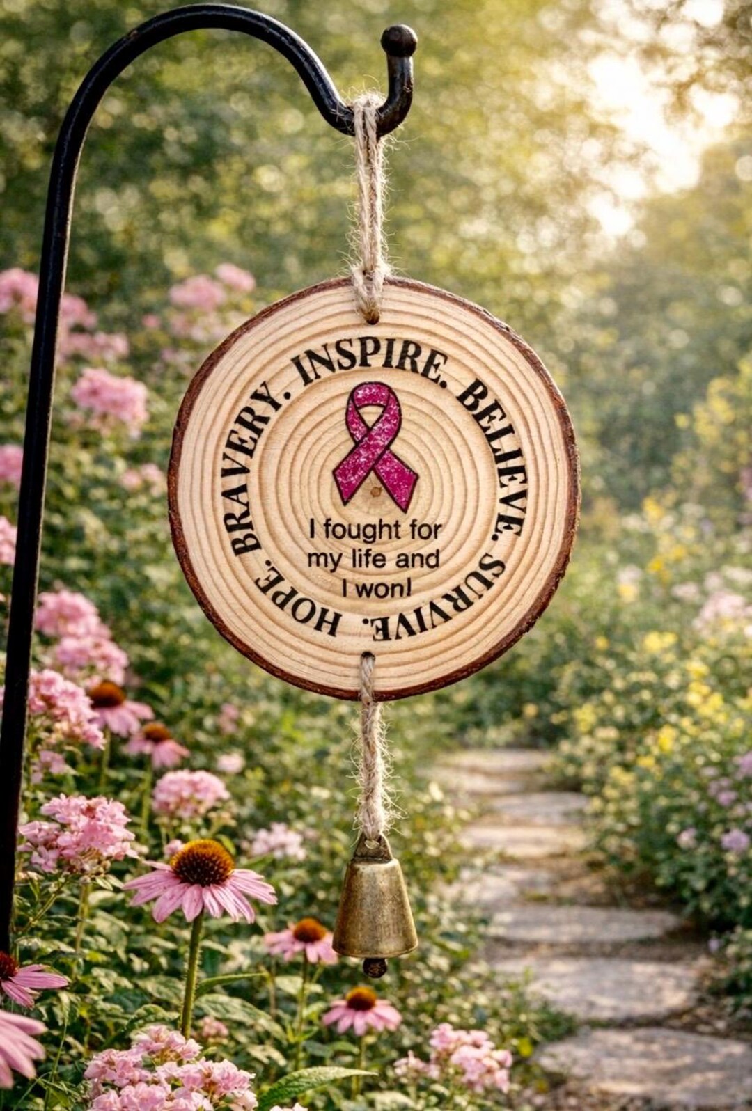 Cancer Ribbon Plaque – Custom Wooden Sign /laser Engraved & Hand ...