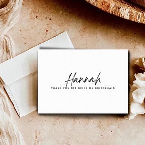 Thank you for being my bridesmaid, wedding thank you, bridesmaid thank you card, thank you card, thank you bridesmaid card -FOR PRINT