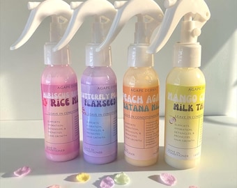 Herbal Leave in Conditioner Spray Sample Set | Detangler | Ultra Moisturizer | 3.4oz