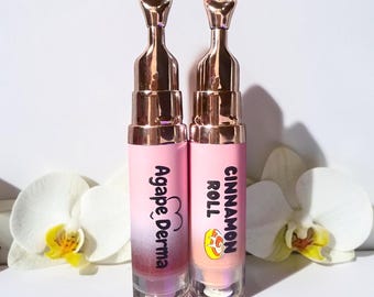 Moisturizing Lip Gloss Oil - Cinnamon Roll - Sweet Fig - Hydrating Lip Balm