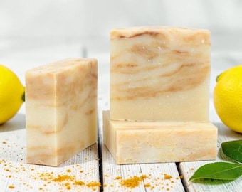 Turmeric Lemon Balm - Cold Process Soap Bar