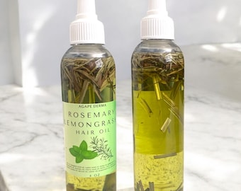 Rosemary Lemongrass Oil - Hair Growth Oil - 4oz