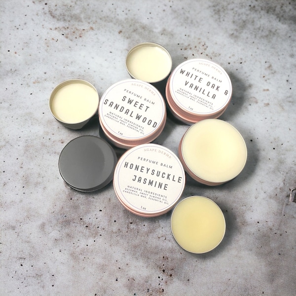 Solid Perfume Balm • Solid Fragrance • Perfume Balm • Cologne 1oz