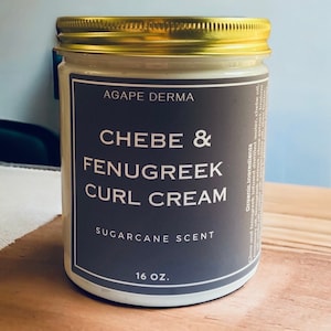 Chebe & Fenugreek Curl Cream 20oz - infused with hair growth ingredients