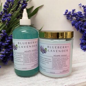 Blueberry Lavender Biotin Natural Shampoo & Deep Conditioner Set - Ultra Moisturizing • Infused with hair growth ingredients