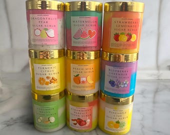 Foaming Sugar Scrub | Exfoliating Body Scrub | Foaming Moisturizing Sugar Scrub