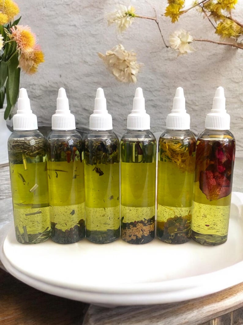Hair Growth Oil - Botanical Nourishing Hair and Body Oil for Natural Hair Care - 4oz Moisturizing & Scalp Treatment bild 2