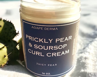 Prickly Pear & Soursop Curl Cream 20oz - Infused with hair growth ingredients