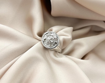 3D Medusa Ring: Handmade Sterling Silver Biker Jewelry