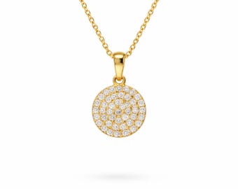 Silver 925 Minimalist Necklace for Women – Dainty Everyday Pendant Necklace, Modern Gift Jewelry