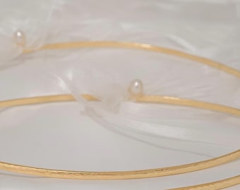 Hammered Gold Wedding Crowns: Greek Orthodox Stefana