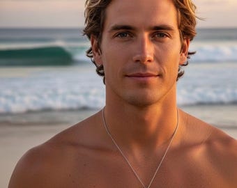 Sterlingzilveren Aloha Surfboard-ketting | Hawaiiaanse bloemhanger