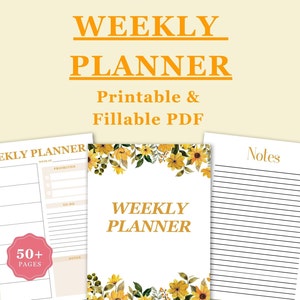 Premium ausfüllbarer und druckbarer PDF-Wochenplaner - Ihr ultimatives Werkzeug für das Zeitmanagement und die Steigerung der Produktivität.