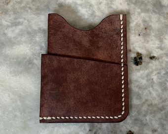 3 Pocket Card Holder - Badalassi Carlo Pueblo Tobacco