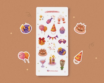 Sticker Sheet - Celebrations | Stickers for journaling and planners