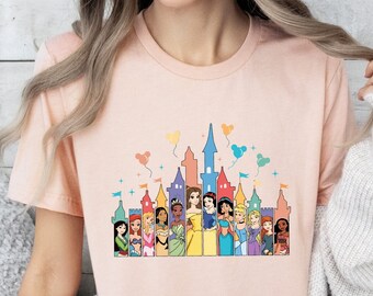 Disney Princess Shirt, Disney Castle Shirt, Disney Vacation Shirt, Princess Gift, Disney Girl Trip, Princess V-Neck Shirt, Princess Tank Top