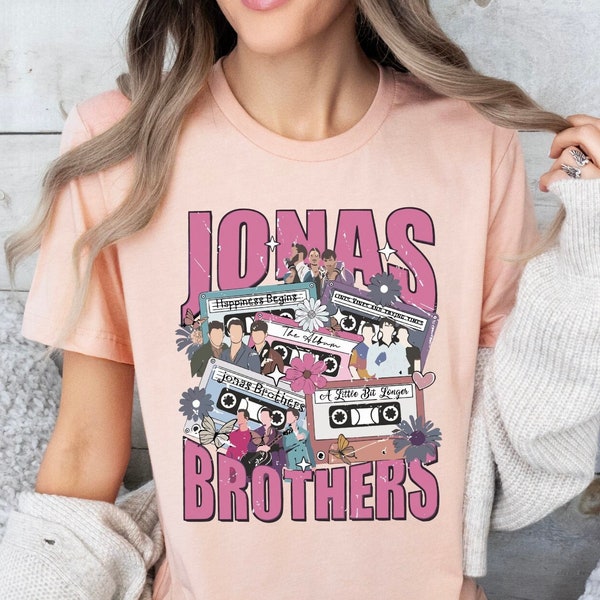 Jonas Brothers Shirt, Jonas Brothers Tour Shirt, Concert 2023 Retro Unisex Shirt, Jonas Brothers Cassette Shirt, Jonas Concert Tank Top