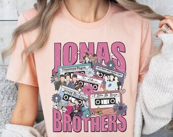 Jonas Brothers Shirt, Jonas Brothers Tour Shirt, Concert 2023 Retro Unisex Shirt, Jonas Brothers Cassette Shirt, Jonas Concert Tank Top