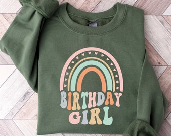 Birthday Girl Sweatshirt, Party Girl Hoodie, Birthday Sweatshirt, Retro Birthday Gift for Her, Birthday Outfit, Girl Sweatshirt Birthday