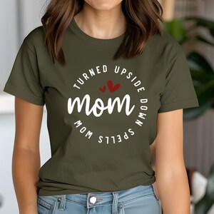 Mom Turned Upside Down Spells Wow Shirt, Mother&#39;s Day T-Shirt, No 1 Mom Shirt, Mother&#39;s Day Sweater, Cool Mom Shirt, Gift for Mother
