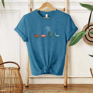 Cute Dinosaur Shirt, Distressed Dino Tshirt, Abduction UFO Alien Funny Shirt, Funny UFO Tank Top, T-rex Stegosaurus Triceratops Brontosaurus