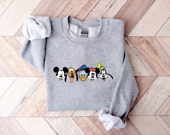 Mickey and Friends Sweatshirt, Disneyworld Sweatshirt, Disneyland Mickey Hoodie, Disney Friends Sweatshirt, Disney Lover Gift, Gift For Her