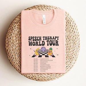Speech Therapy World Tour Shirt, Pathologist Shirt, Speech Therapy Shirt, Slp Shirt, Speech Pathology, SLPA Shirt, Speech Pathologist Shirt