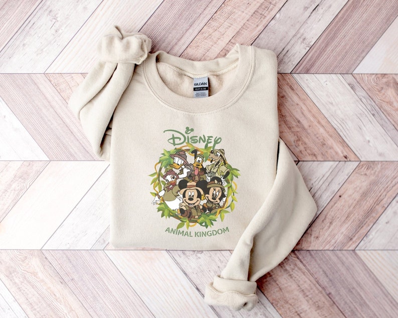 Disney Animal Kingdom Sweatshirt, Vintage Animal Kingdom Safari
